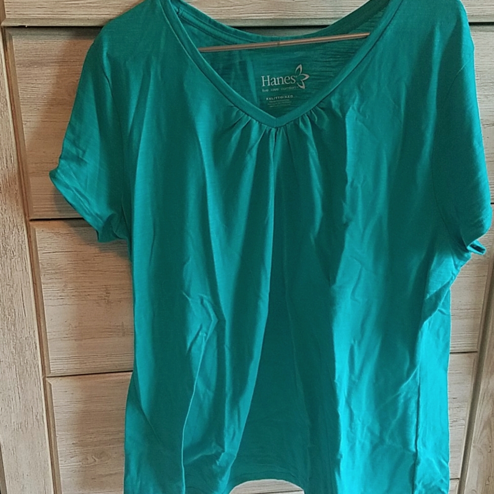 Teal Hanes XXL Tshirt